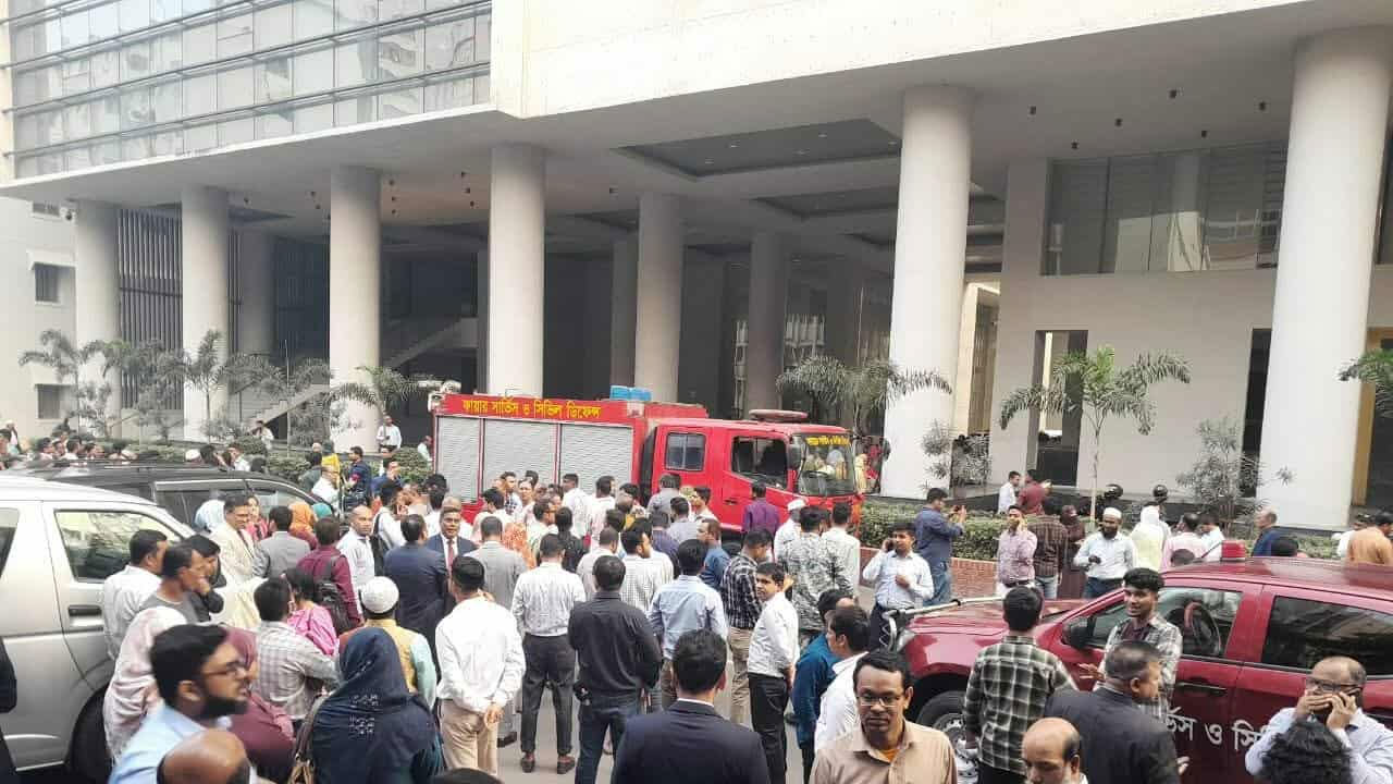 সচিবালয়ের নতুন ভবনে ধোঁয়া, ফায়ার অ্যালার্মে হুড়োহুড়ি